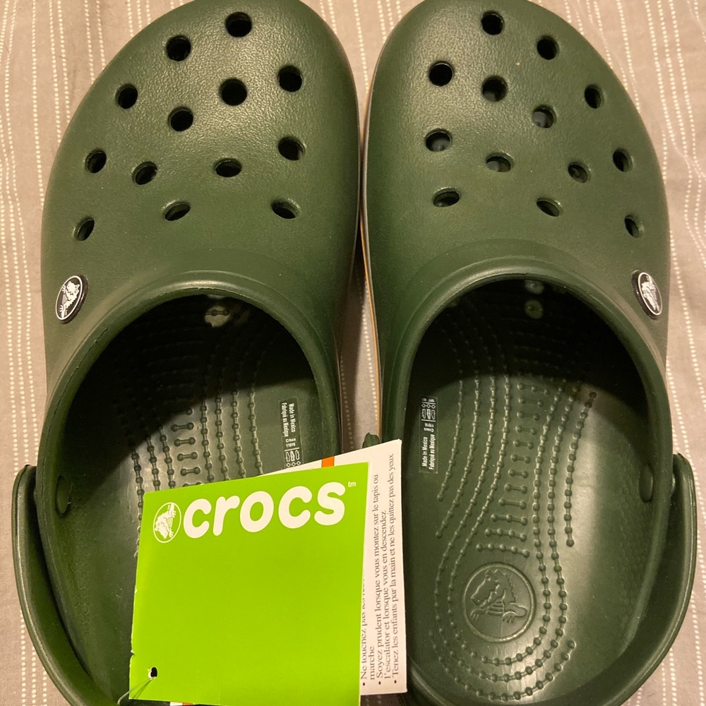 Green crocs